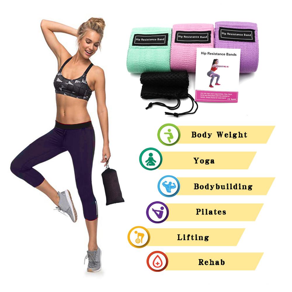 3-Piece Resistance Bands Set for Fitness Training