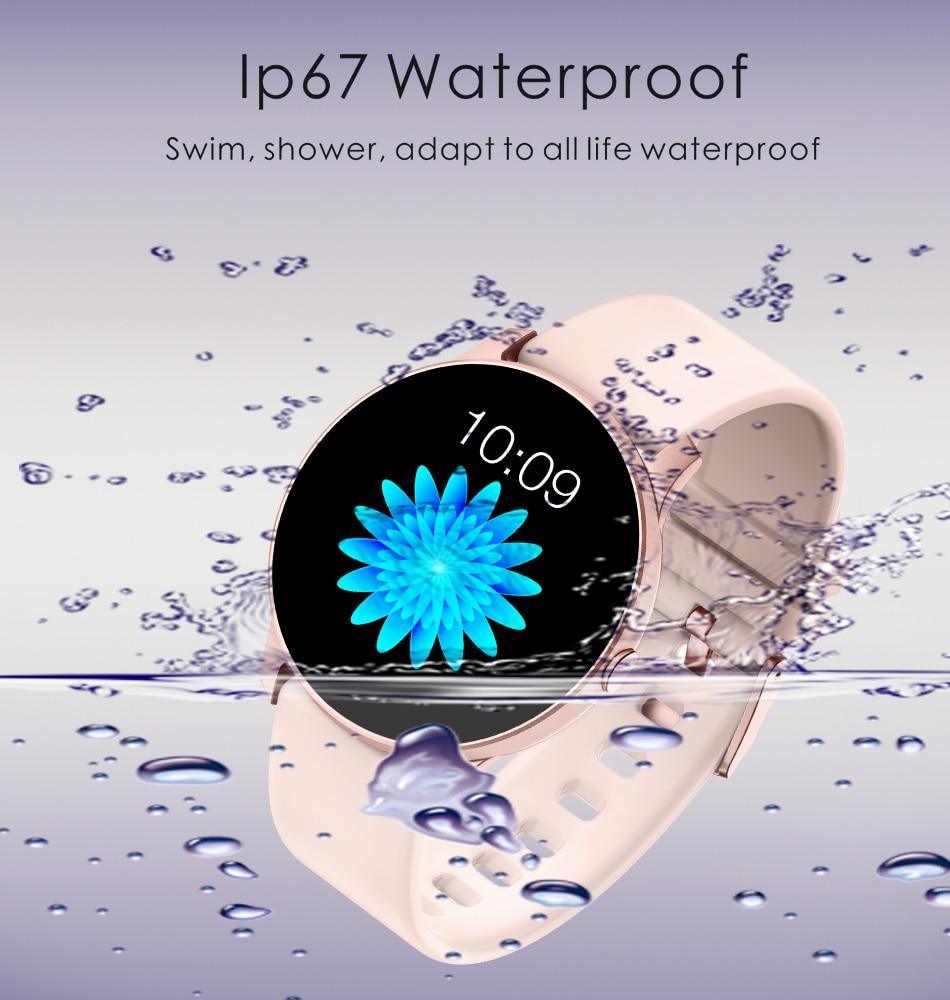 Waterproof Smart Watch for Women with Fitness Tracking