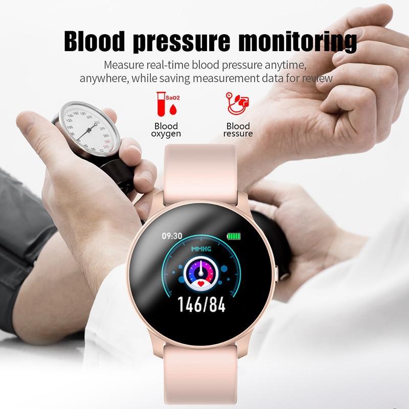 Waterproof Smart Watch for Women with Fitness Tracking