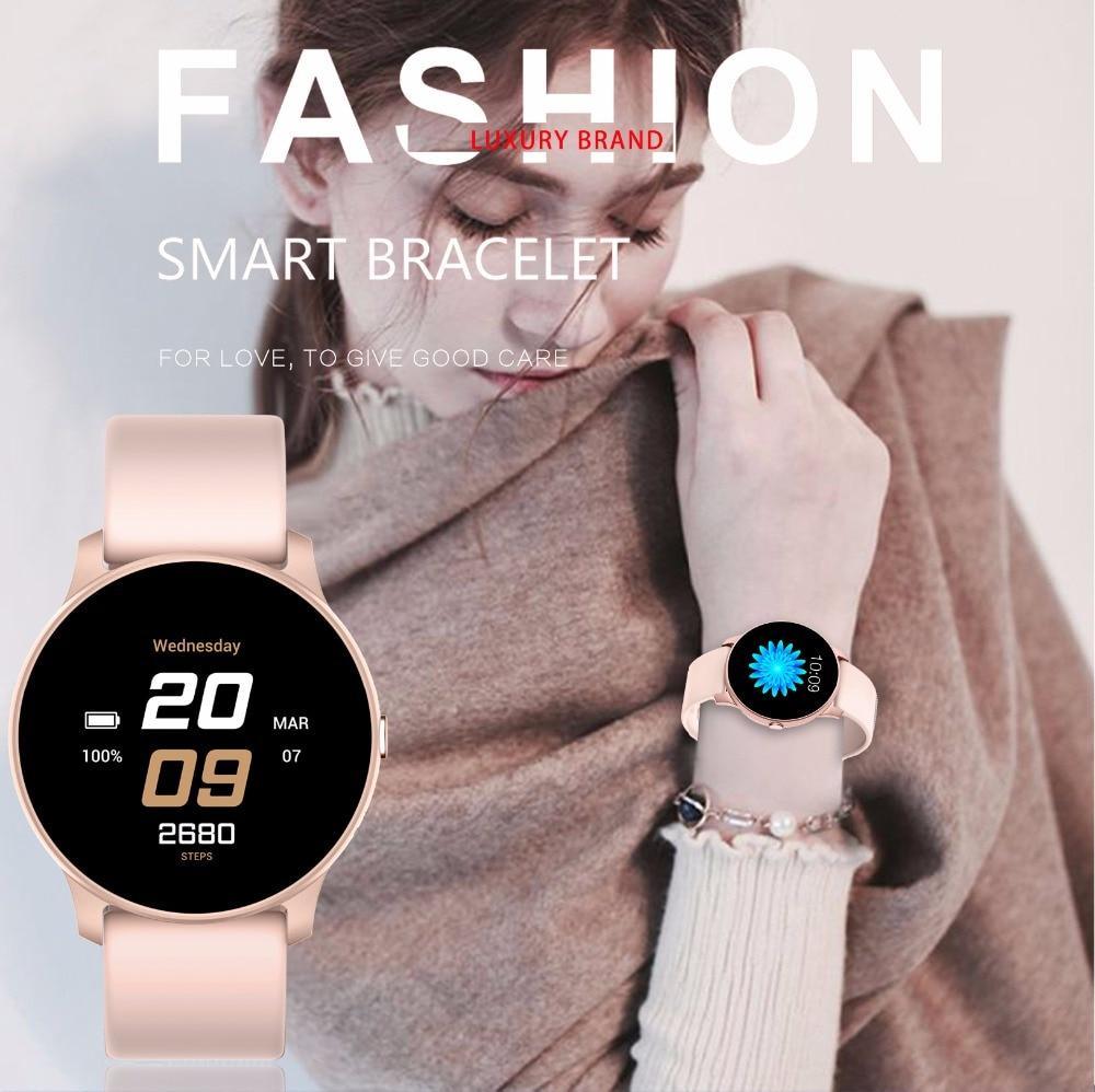 Waterproof Smart Watch for Women with Fitness Tracking
