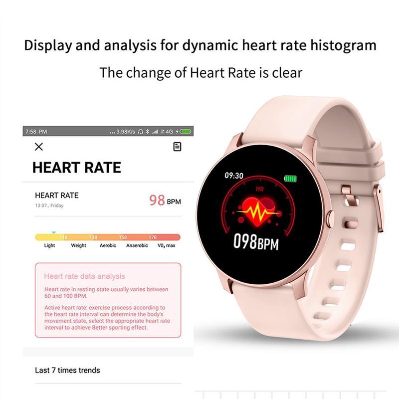 Waterproof Smart Watch for Women with Fitness Tracking