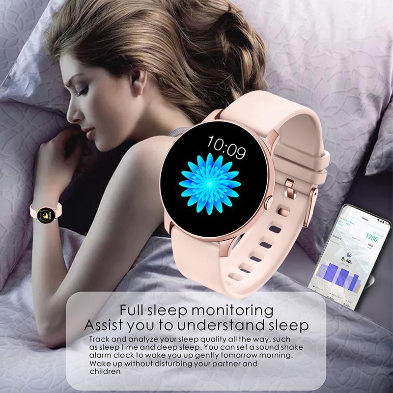 Waterproof Smart Watch for Women with Fitness Tracking