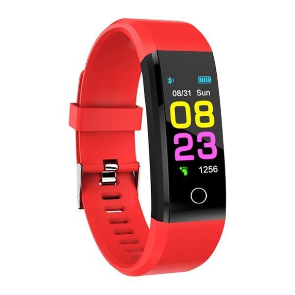 Smart Fitness Watch with Heart Rate & Blood Pressure Monitor
