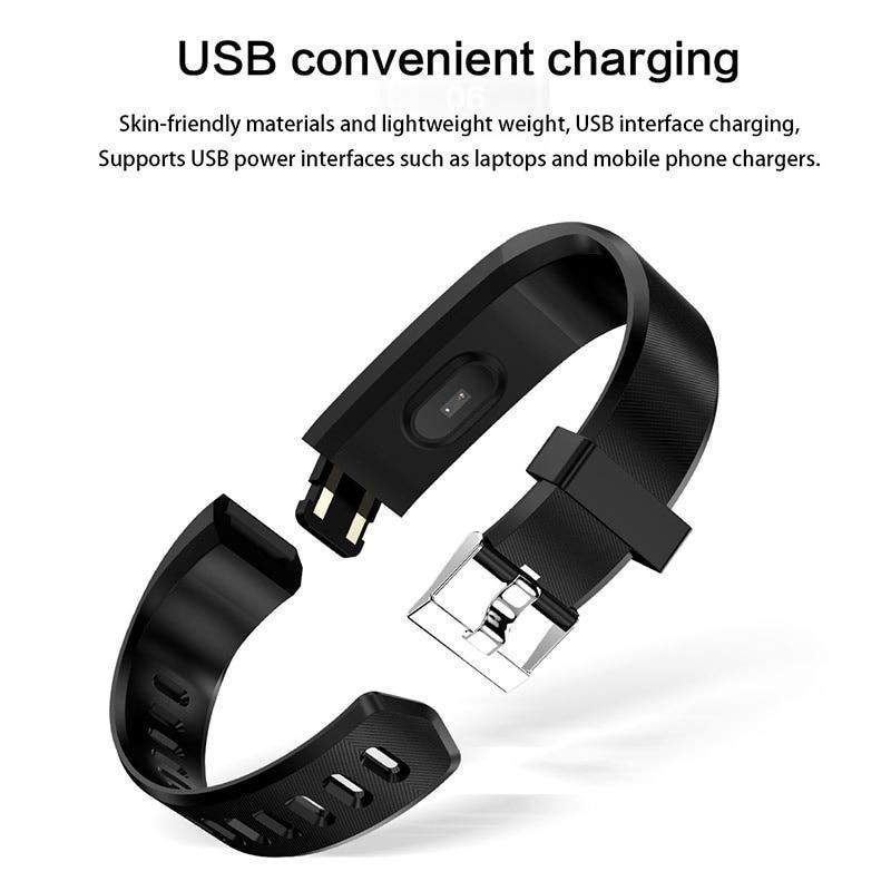 Smart Fitness Watch with Heart Rate & Blood Pressure Monitor