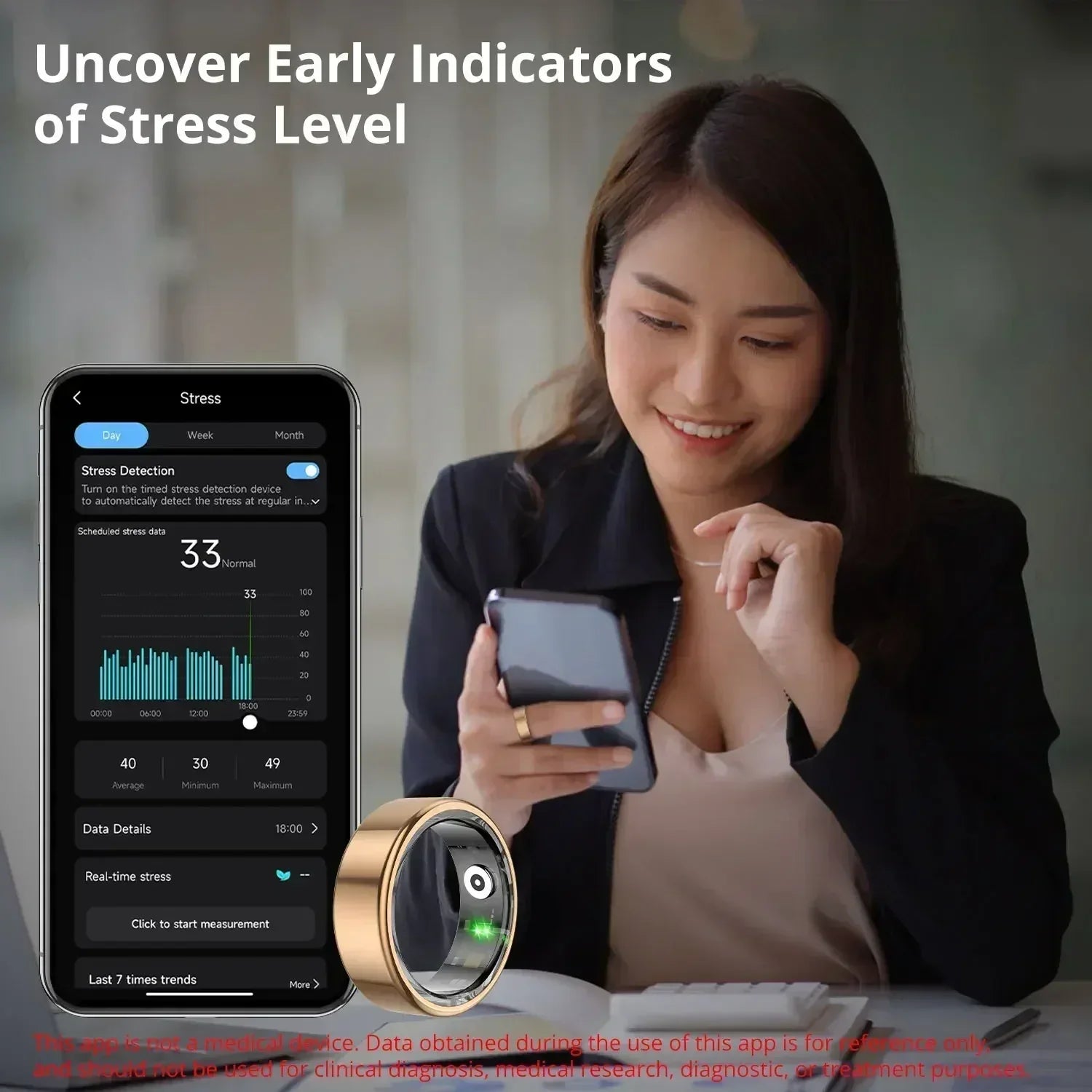 COLMI R02 Smart Ring with Charging Case