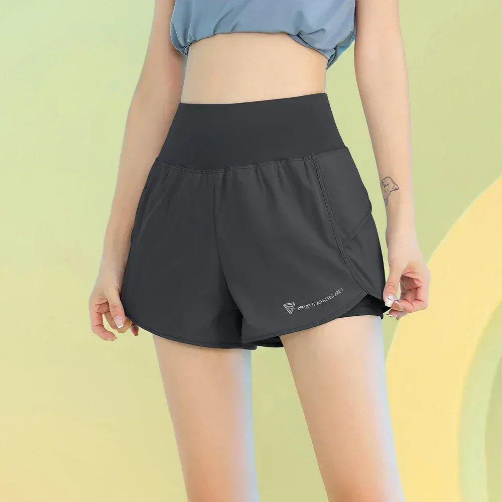 PHIGEER Women’s Yoga Gym Shorts with Pocket
