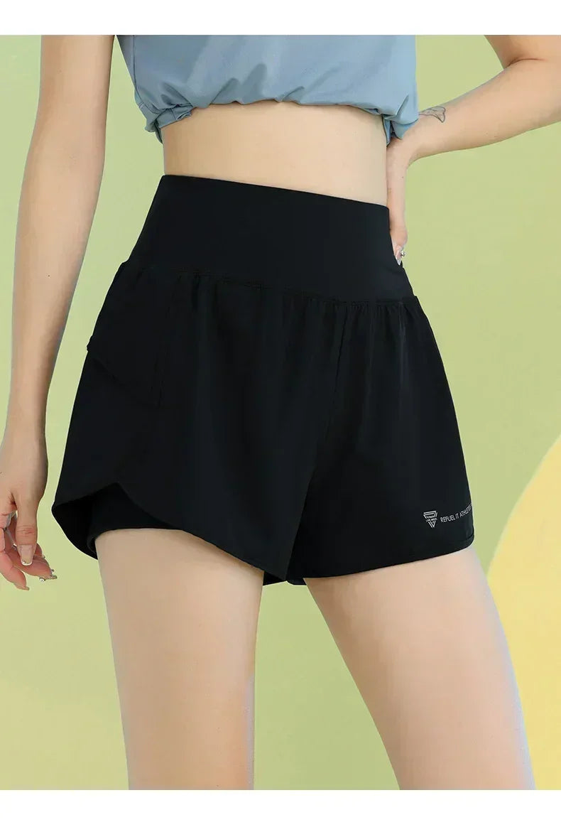 PHIGEER Women’s Yoga Gym Shorts with Pocket