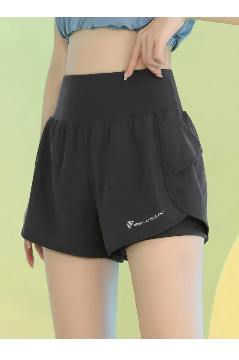 PHIGEER Women’s Yoga Gym Shorts with Pocket