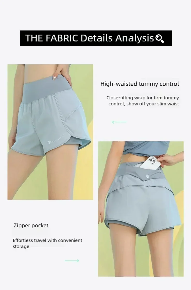 PHIGEER Women’s Yoga Gym Shorts with Pocket