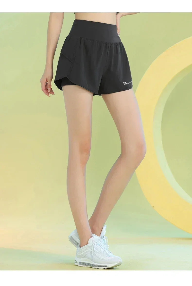 PHIGEER Women’s Yoga Gym Shorts with Pocket