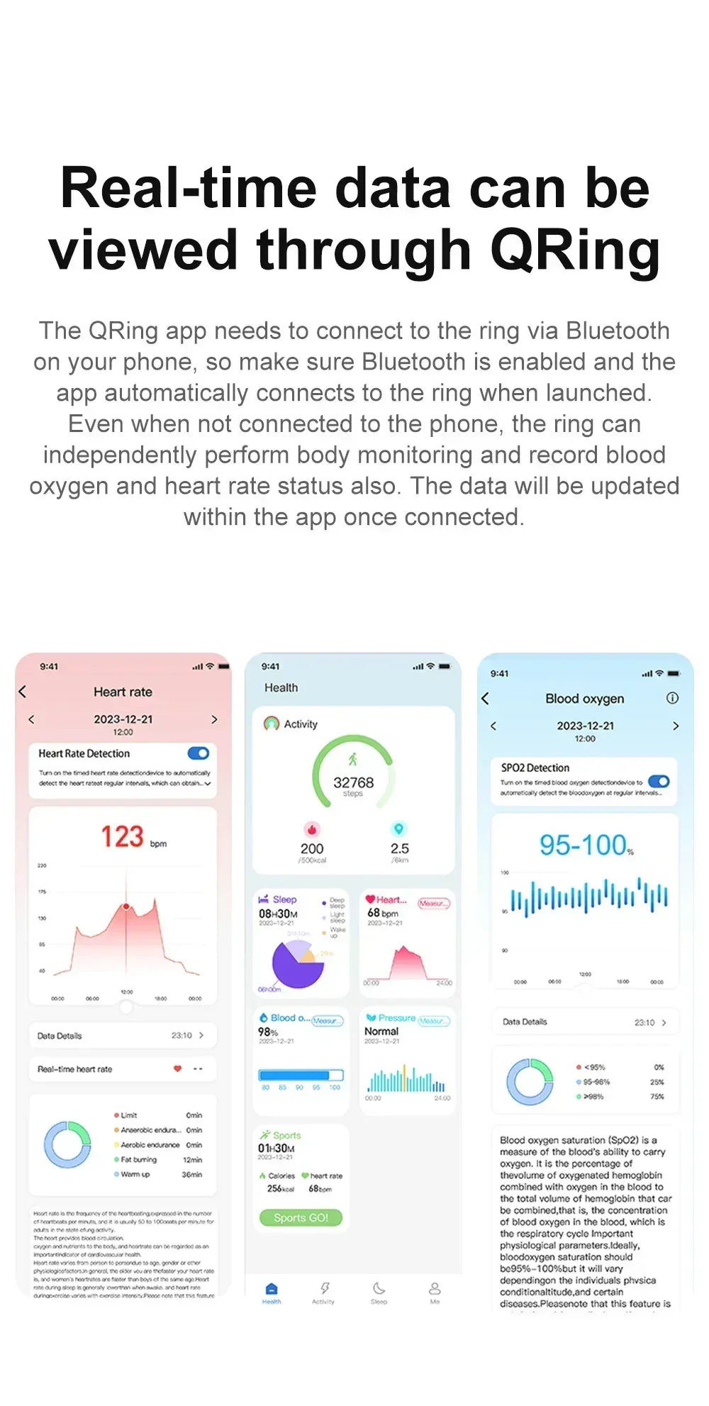 COLMI R02 Smart Ring with Charging Case