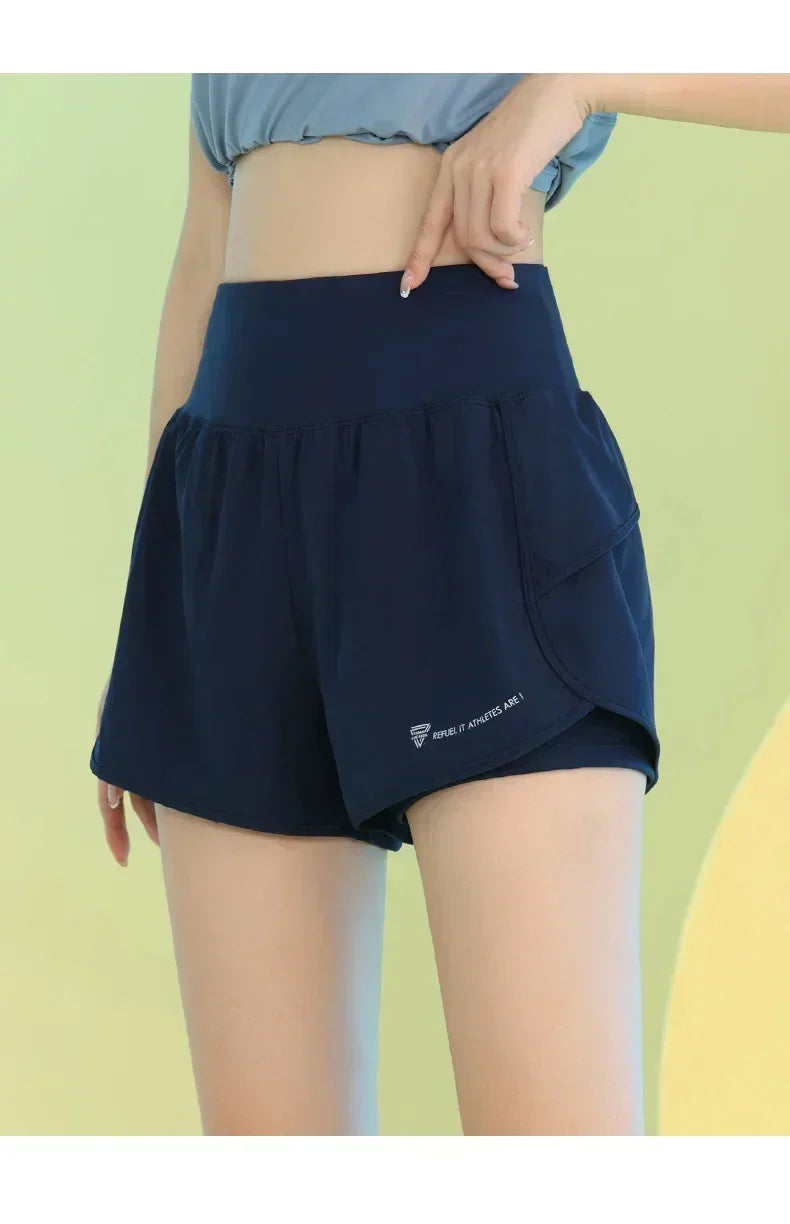 PHIGEER Women’s Yoga Gym Shorts with Pocket