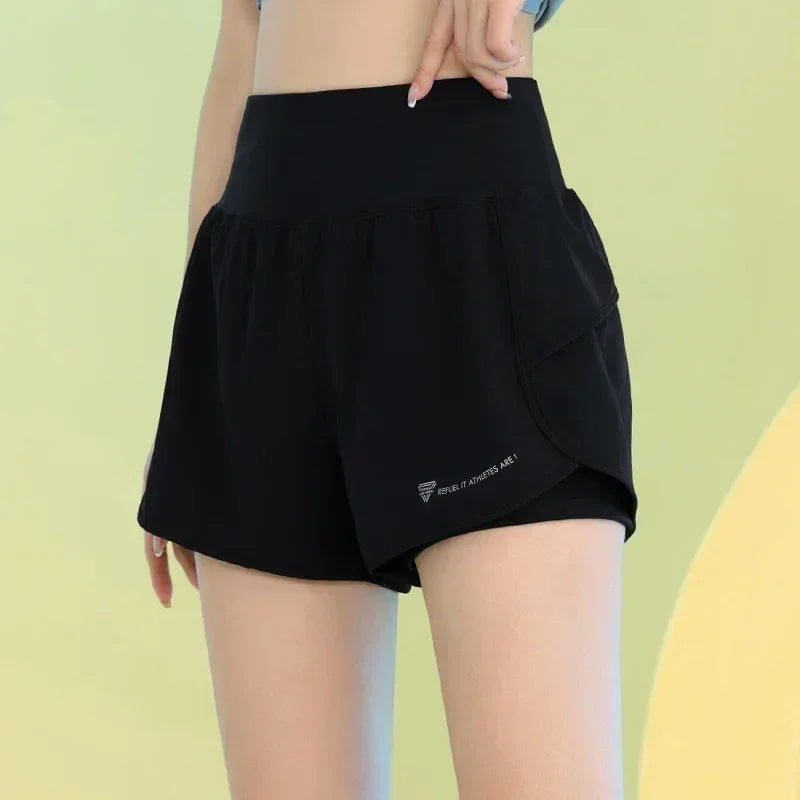 PHIGEER Women’s Yoga Gym Shorts with Pocket