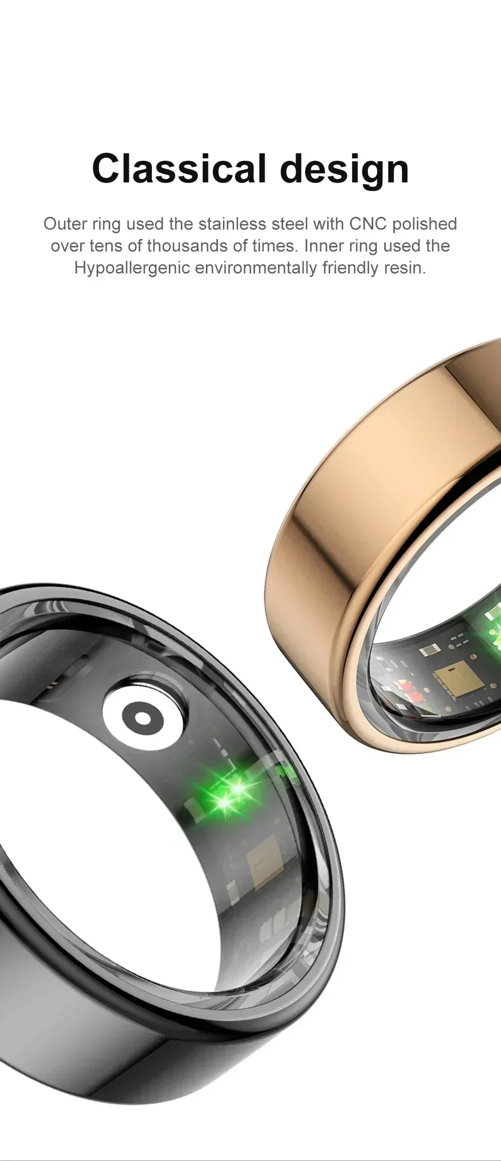 COLMI R02 Smart Ring with Charging Case