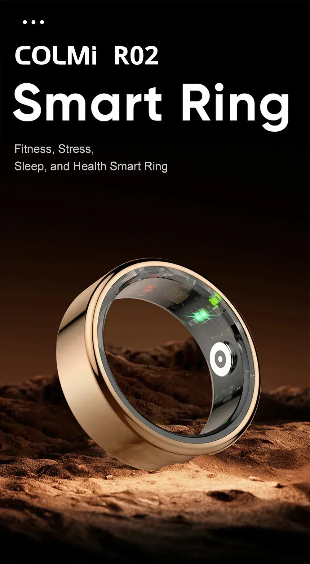 COLMI R02 Smart Ring with Charging Case