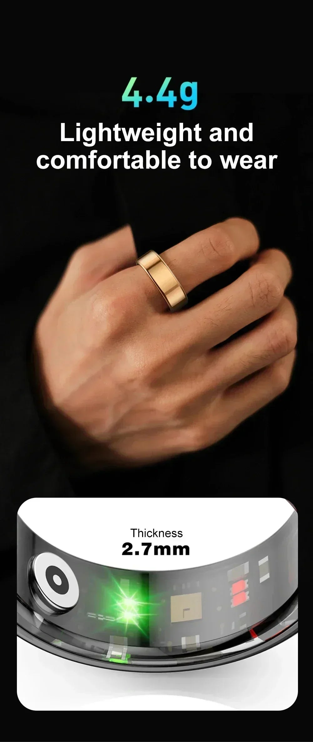 COLMI R02 Smart Ring with Charging Case