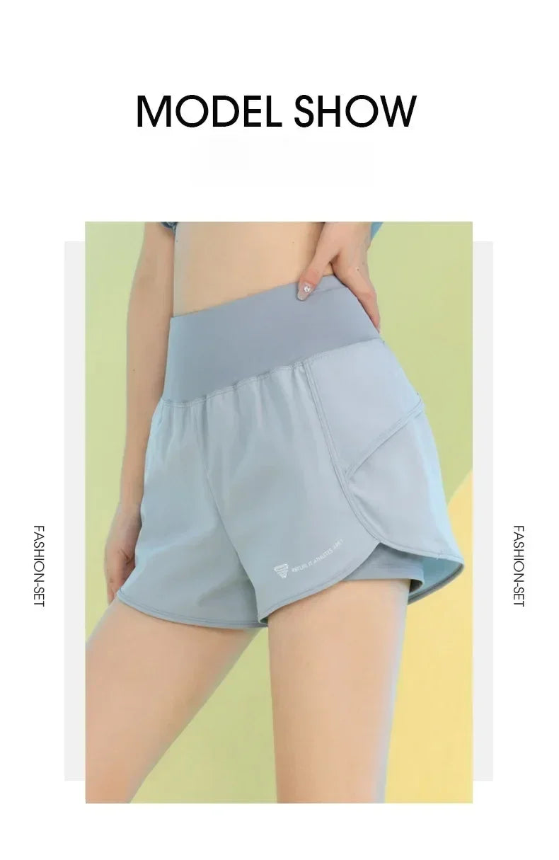 PHIGEER Women’s Yoga Gym Shorts with Pocket