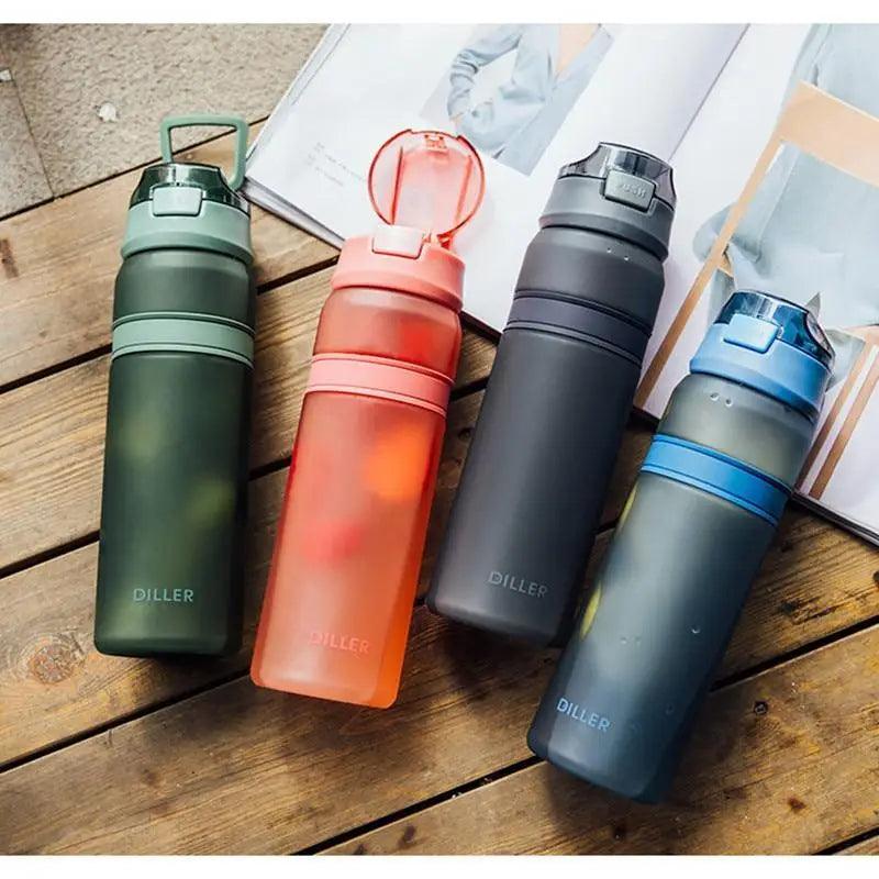 Portable Tritan Straw Sports Water Bottle