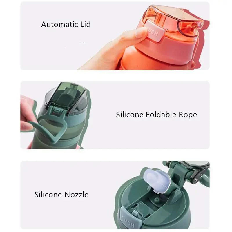 Portable Tritan Straw Sports Water Bottle
