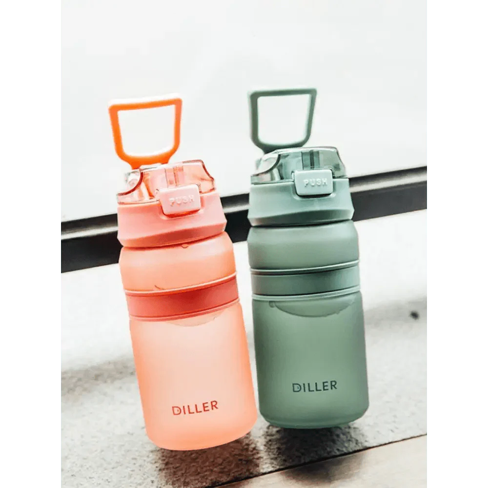 Portable Tritan Straw Sports Water Bottle