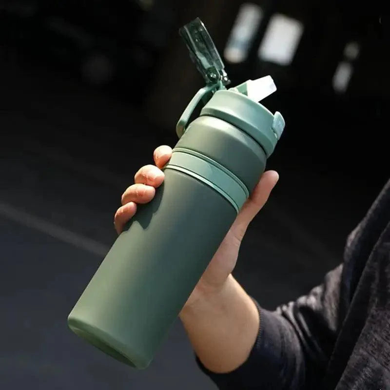 Portable Tritan Straw Sports Water Bottle