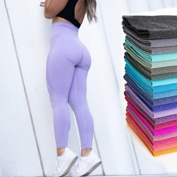 Women’s Seamless High Waist Pink Yoga Leggings
